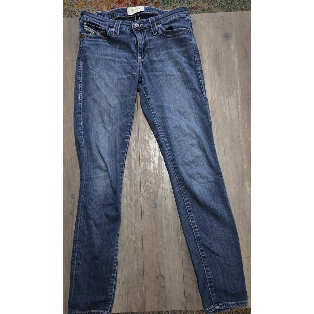 Big Star Alex Skinny Medium Wash Denim Blue Jeans Women's Size 27